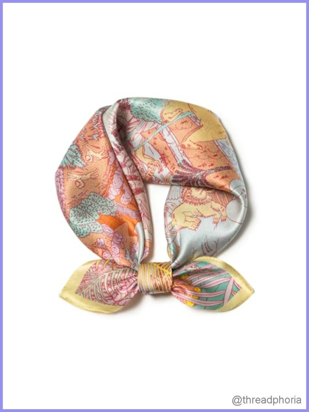 100% Mulberry Silk Scarf - 21" Square Lightweight Neckerchief, Gift Packed